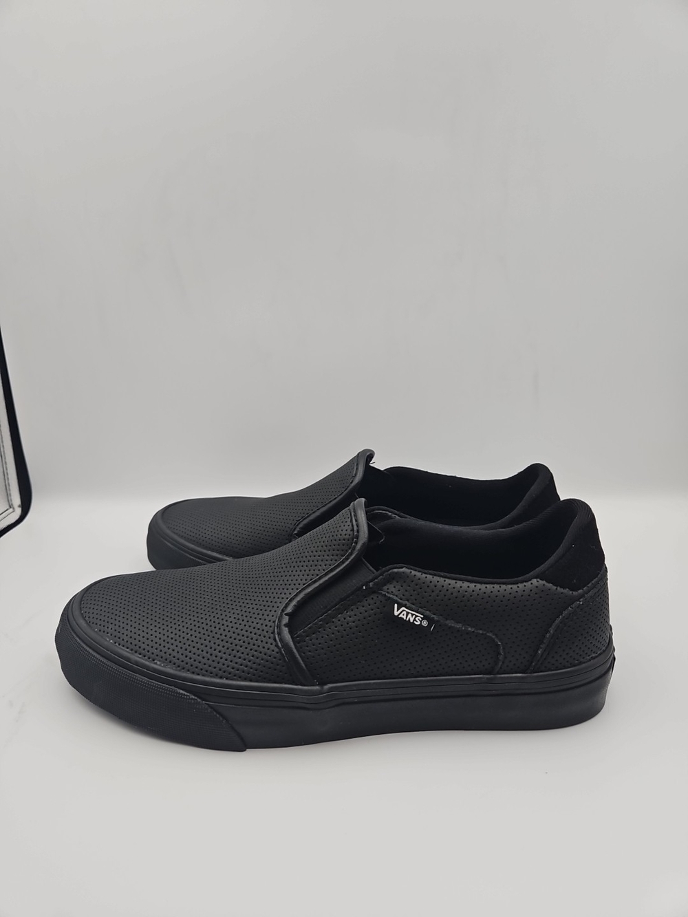 Vans Men's Slip-On Perforated Casual Sneakers - Black